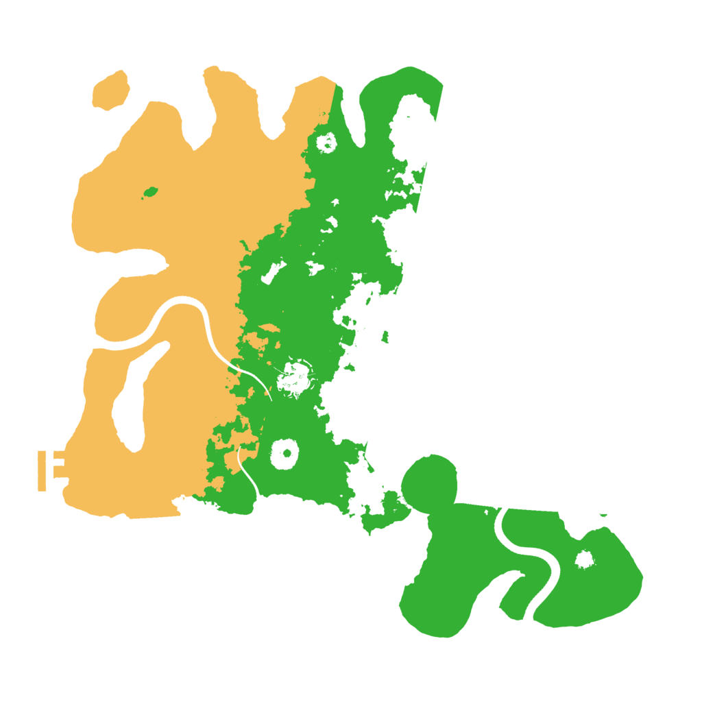 Biome Rust Map: Procedural Map, Size: 3500, Seed: 830817422
