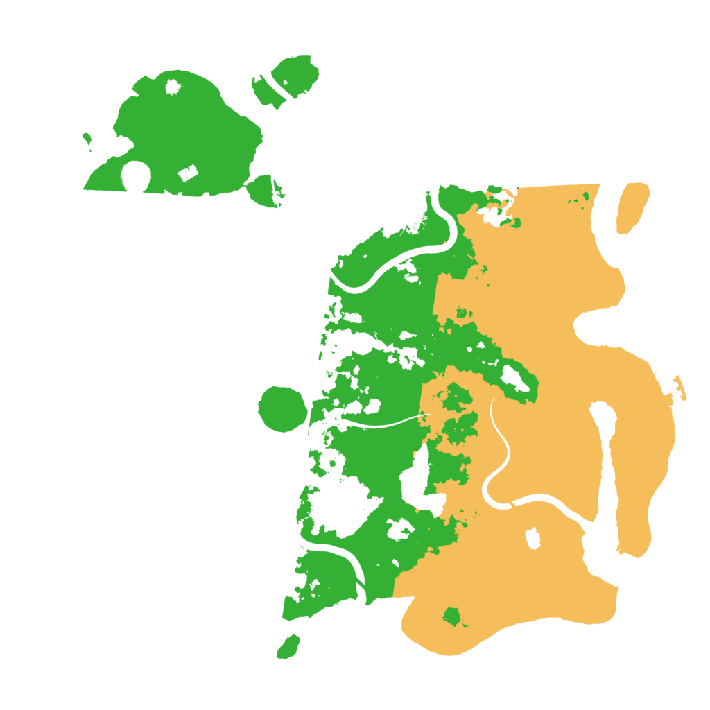 Biome Rust Map: Procedural Map, Size: 4200, Seed: 45757575