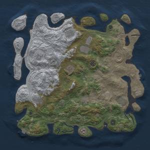 Thumbnail Rust Map: Procedural Map, Size: 4250, Seed: 431372807, 19 Monuments