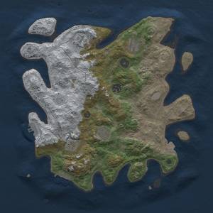 Thumbnail Rust Map: Procedural Map, Size: 3400, Seed: 95766141, 14 Monuments