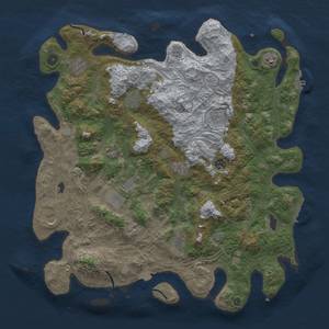 Thumbnail Rust Map: Procedural Map, Size: 4500, Seed: 411439300, 19 Monuments