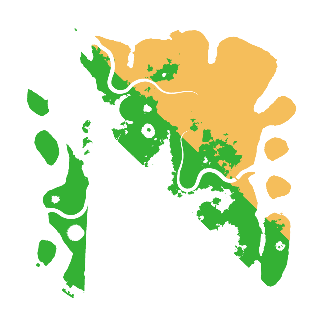 Biome Rust Map: Procedural Map, Size: 3500, Seed: 83797314