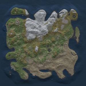 Thumbnail Rust Map: Procedural Map, Size: 3750, Seed: 997885, 17 Monuments