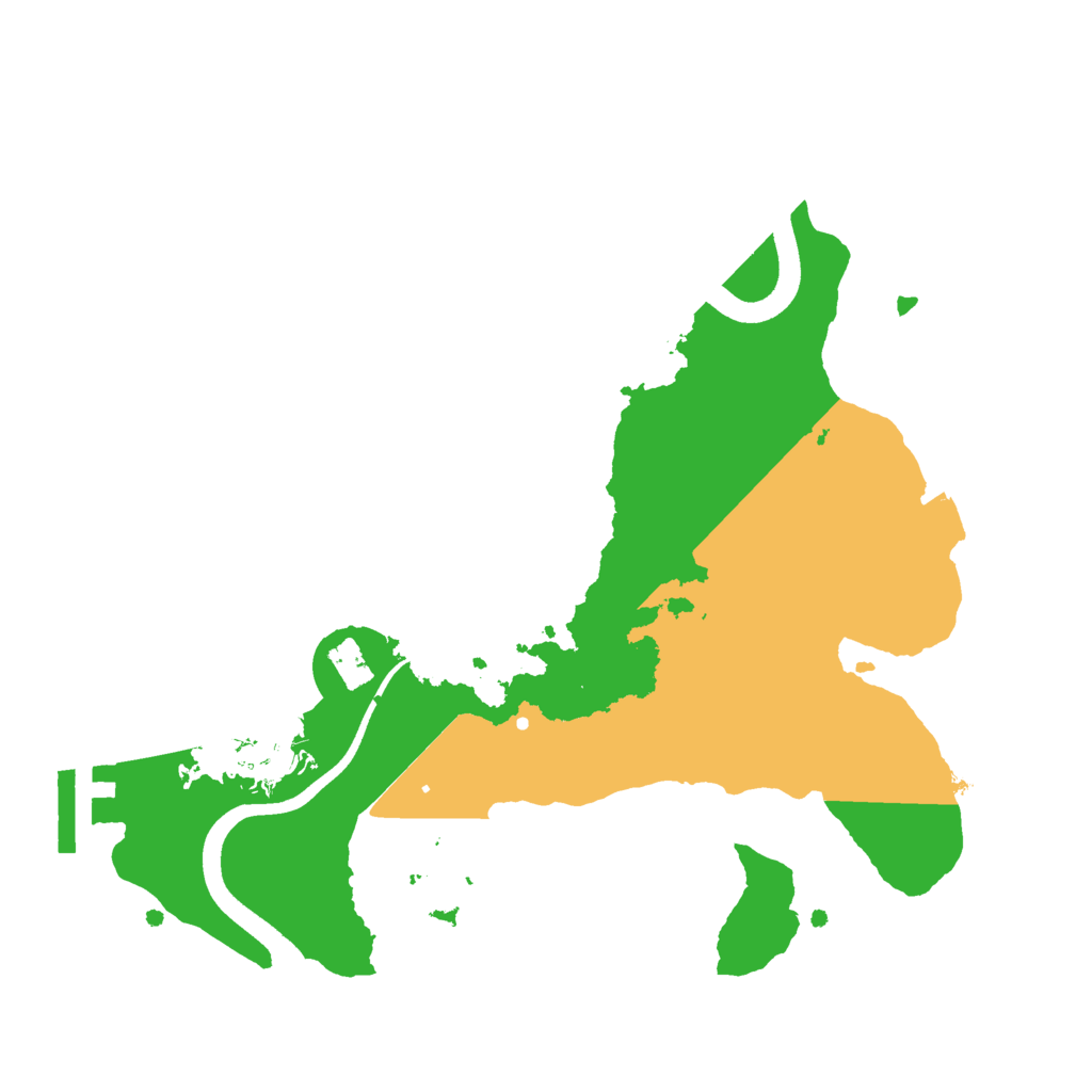 Biome Rust Map: Procedural Map, Size: 2500, Seed: 2035380424