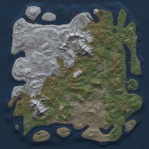 Thumbnail Rust Map: Procedural Map, Size: 5000, Seed: 796015716, 19 Monuments