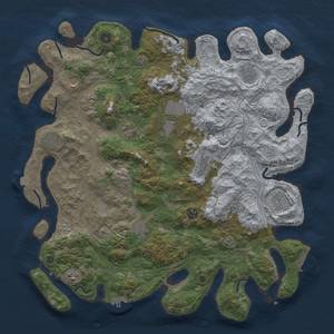 Thumbnail Rust Map: Procedural Map, Size: 4500, Seed: 1999215880, 19 Monuments