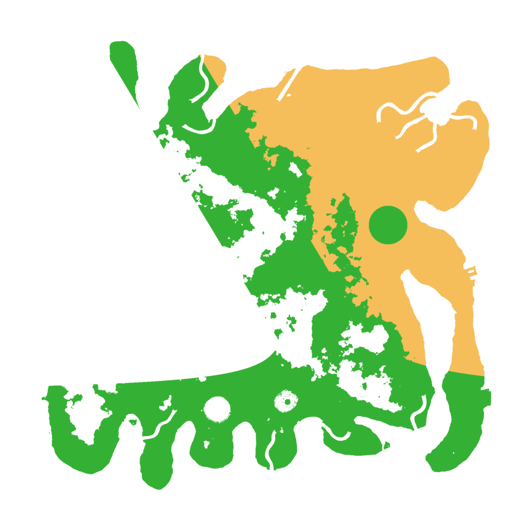 Biome Rust Map: Procedural Map, Size: 3600, Seed: 88821615