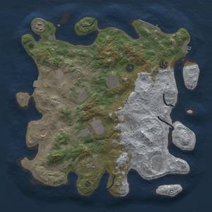 Thumbnail Rust Map: Procedural Map, Size: 3750, Seed: 306122780, 17 Monuments