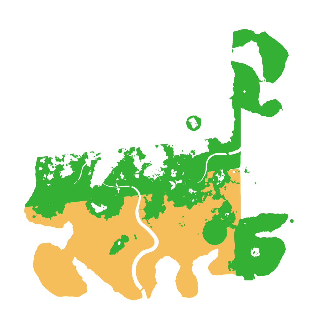 Biome Rust Map: Procedural Map, Size: 3500, Seed: 1104359643