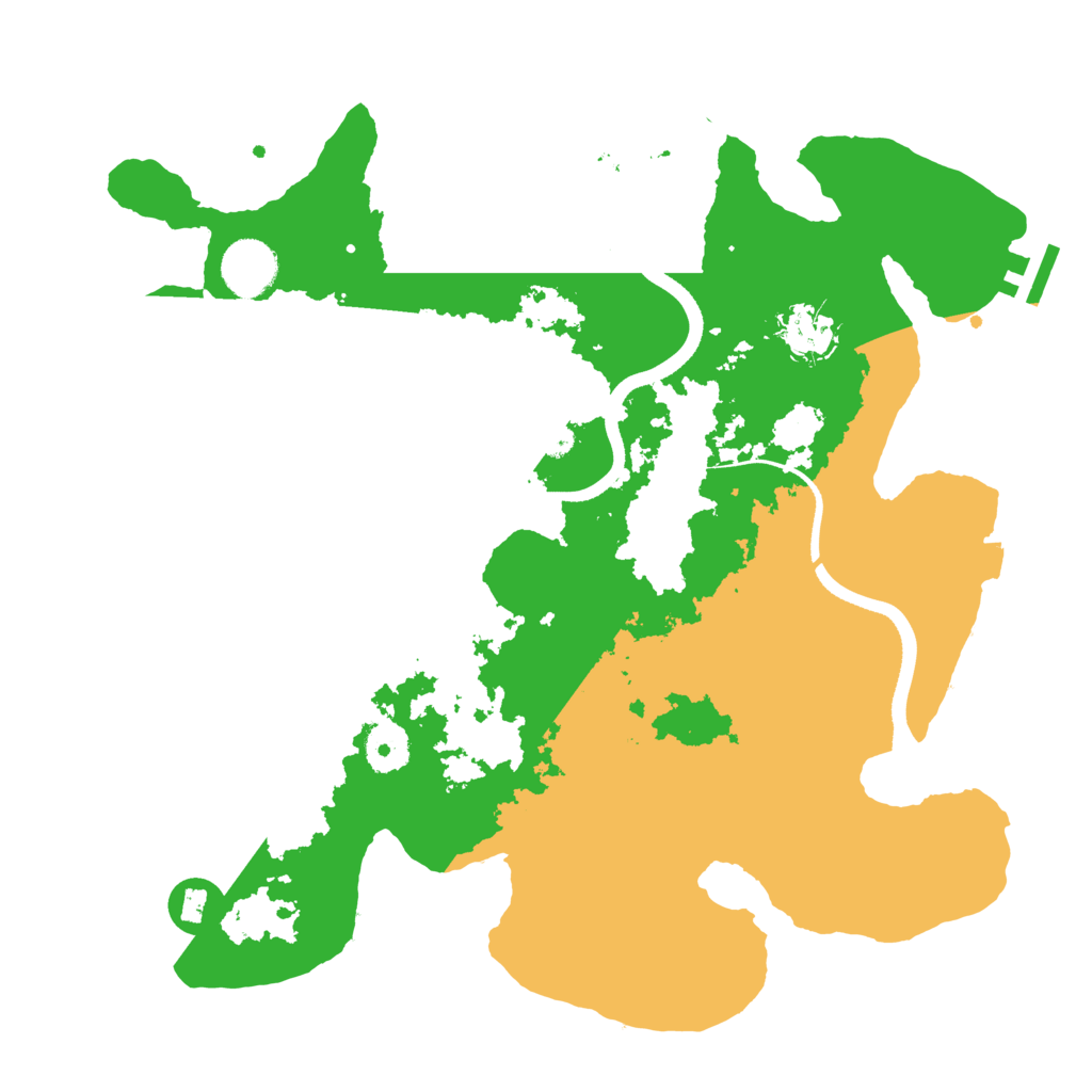 Biome Rust Map: Procedural Map, Size: 3500, Seed: 7230138