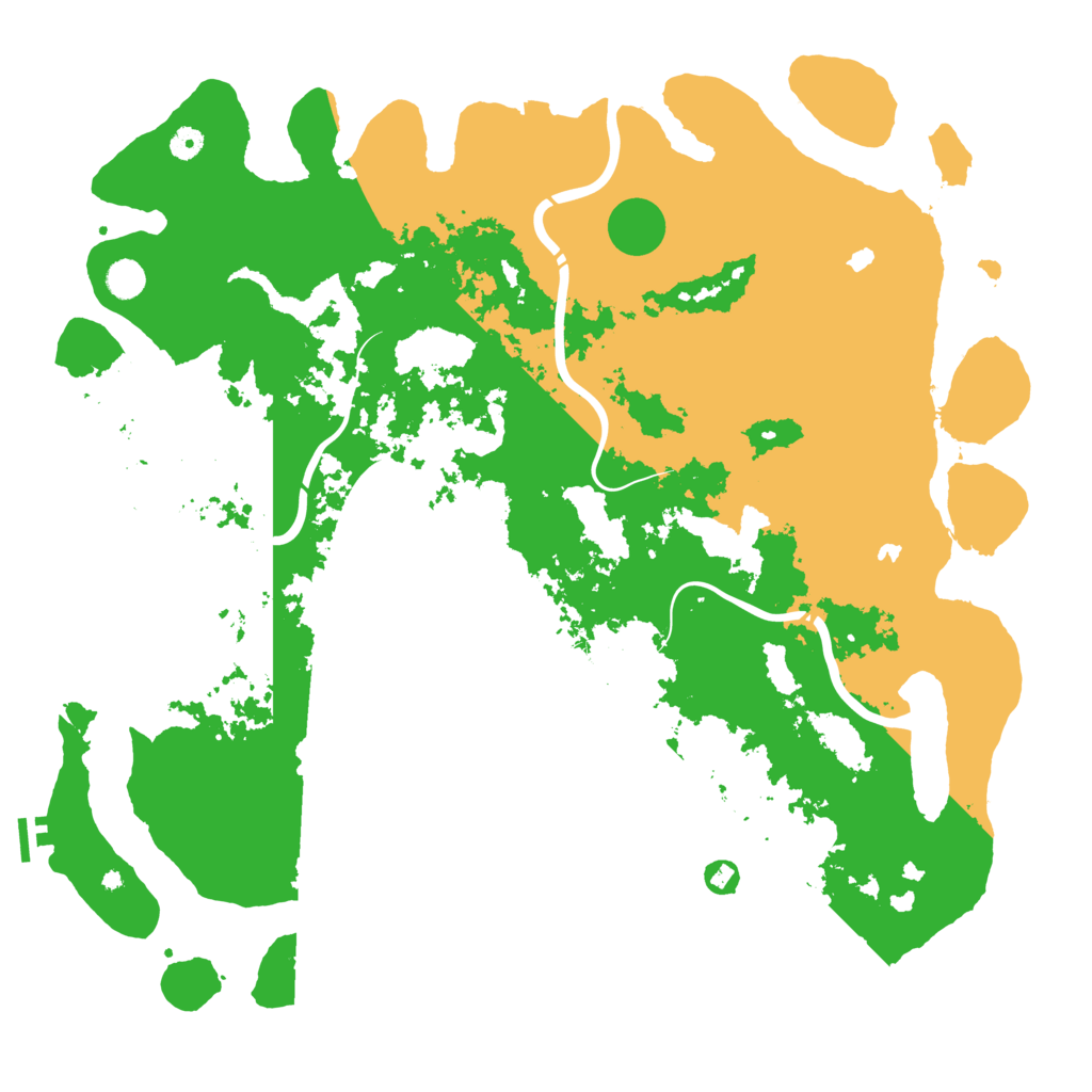 Biome Rust Map: Procedural Map, Size: 5000, Seed: 645231