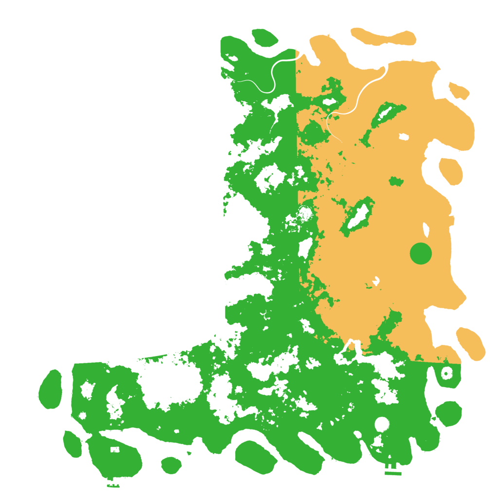 Biome Rust Map: Procedural Map, Size: 6000, Seed: 84858228