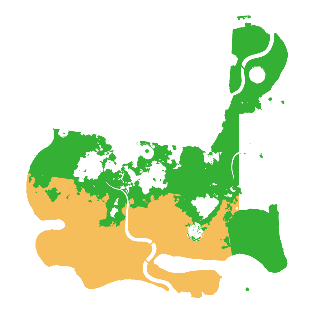 Biome Rust Map: Procedural Map, Size: 3500, Seed: 1208304103