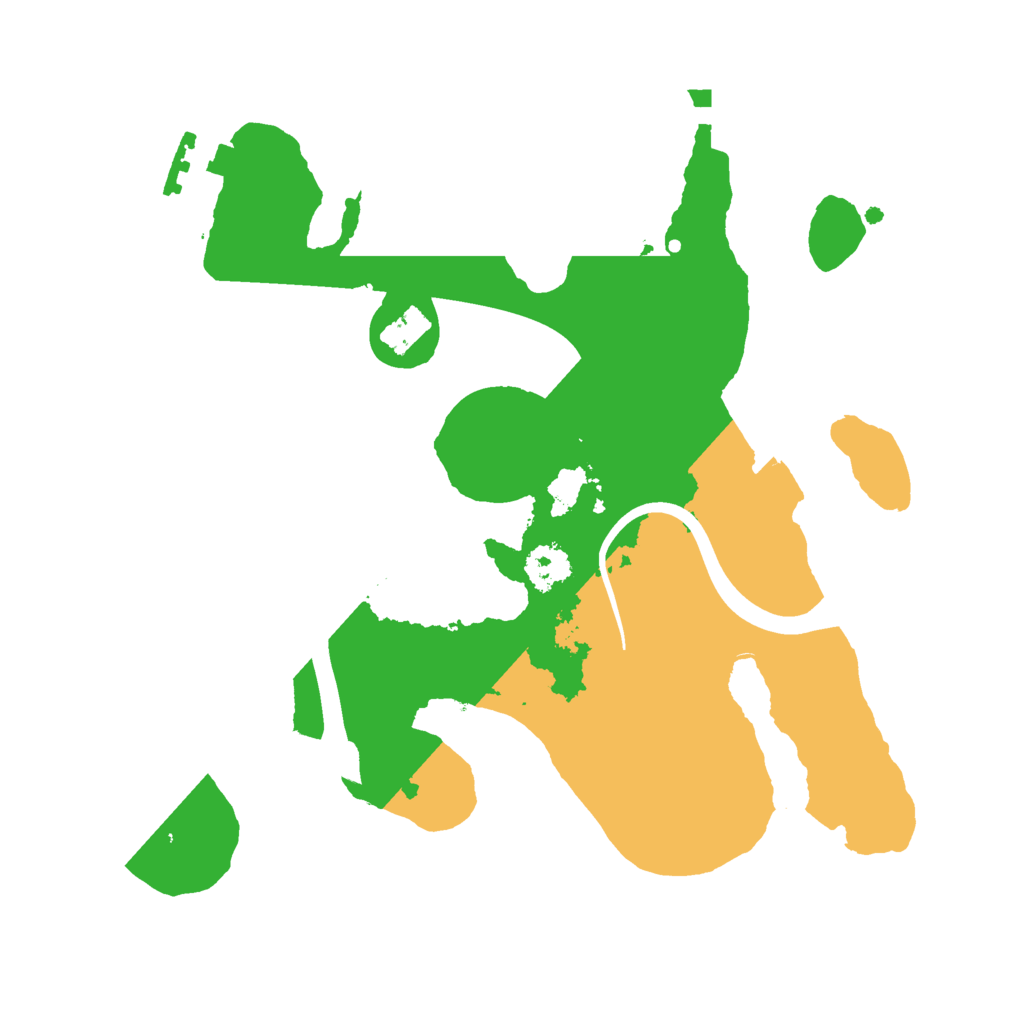 Biome Rust Map: Procedural Map, Size: 2333, Seed: 2