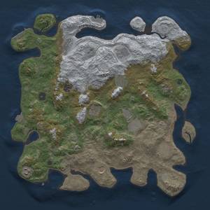 Thumbnail Rust Map: Procedural Map, Size: 4040, Seed: 93193111, 19 Monuments