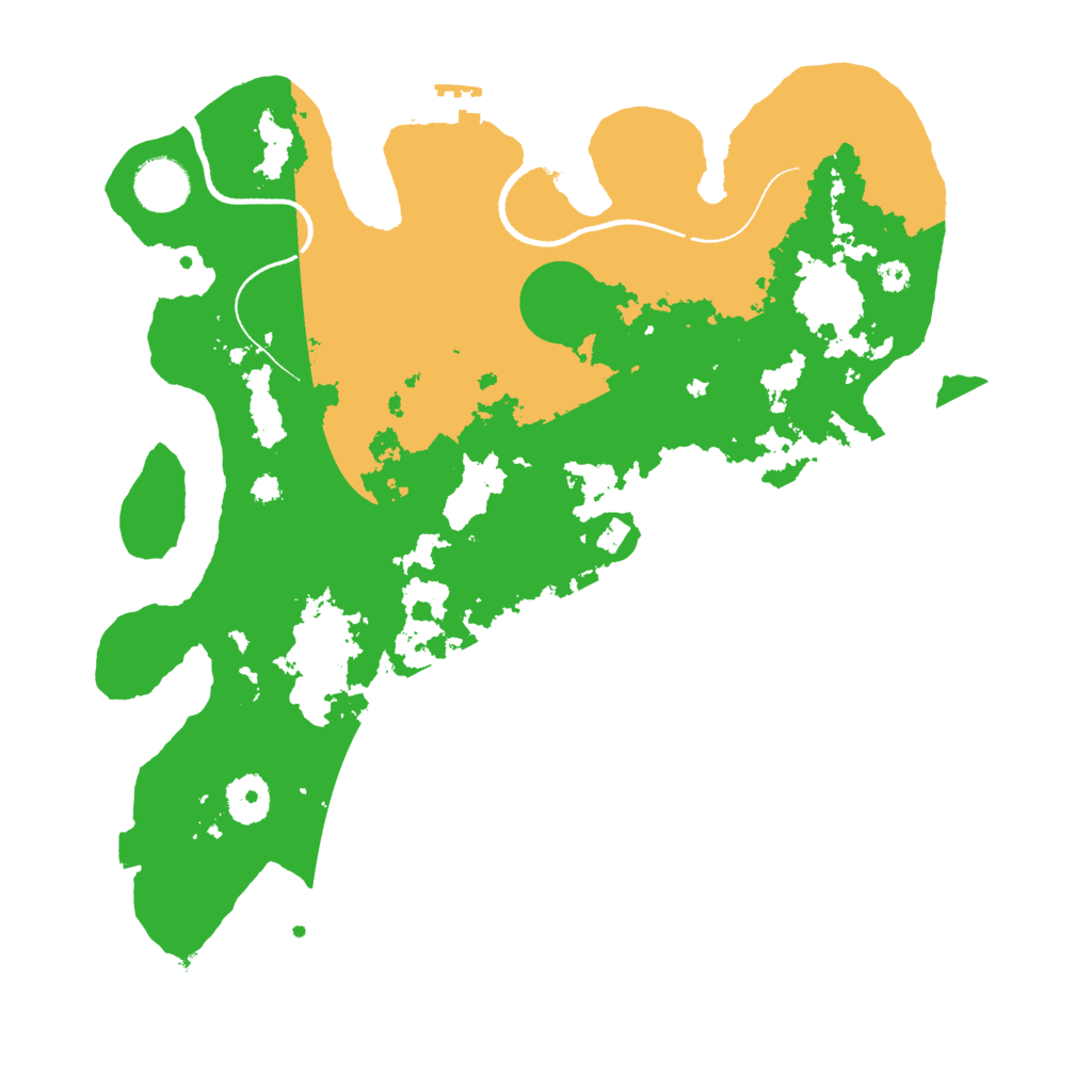 Biome Rust Map: Procedural Map, Size: 3500, Seed: 24649