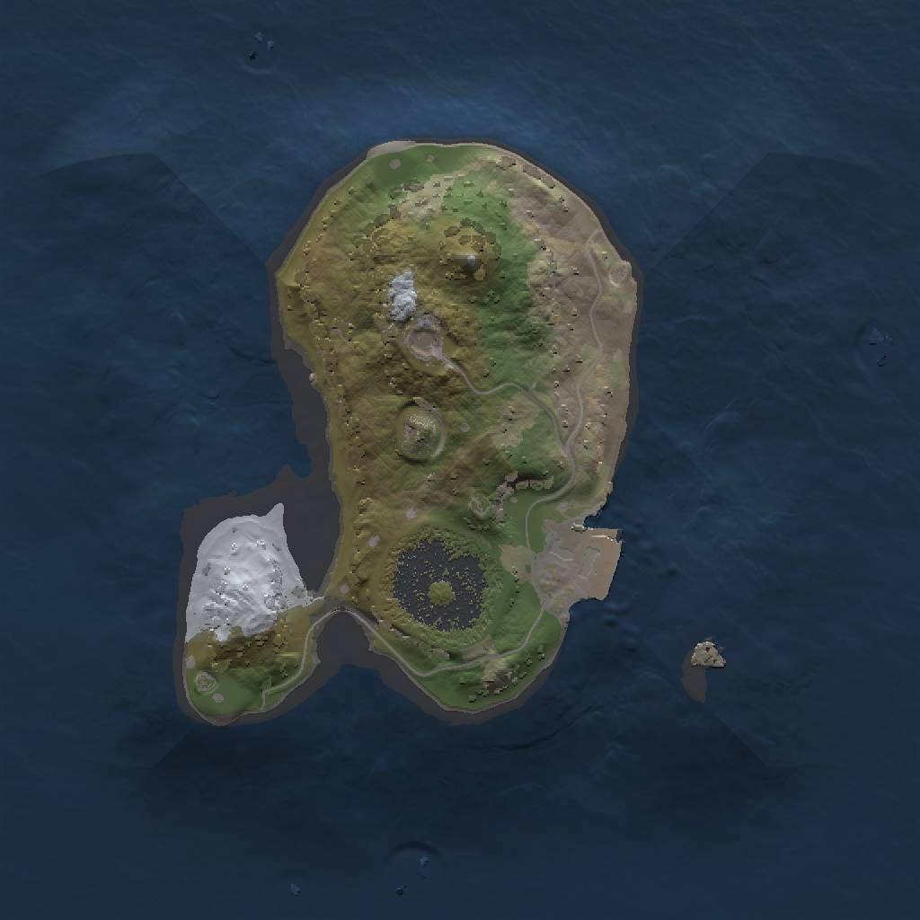 Rust Map: Procedural Map, Size: 1500, Seed: 2038488469, 3 Monuments