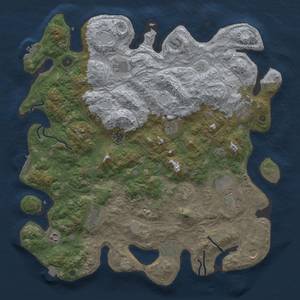 Thumbnail Rust Map: Procedural Map, Size: 4500, Seed: 2011770102, 19 Monuments