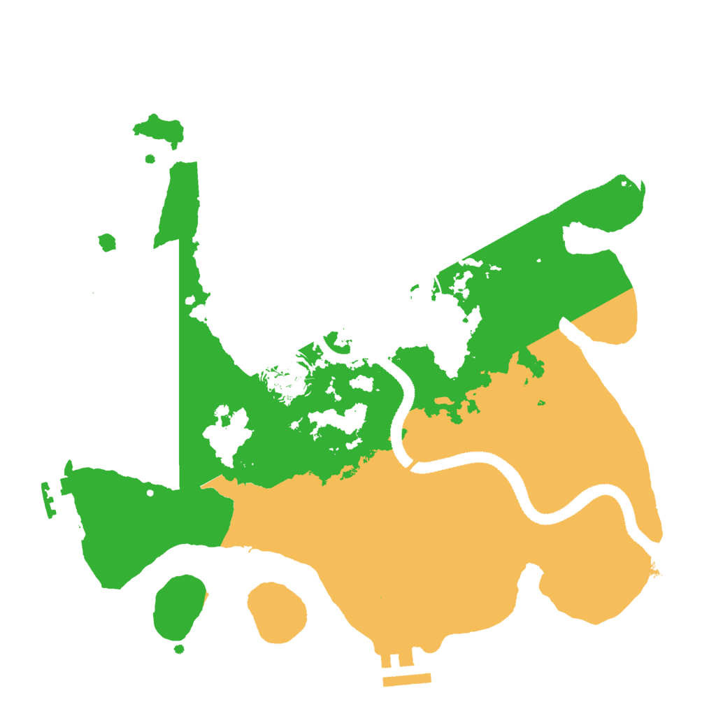Biome Rust Map: Procedural Map, Size: 3000, Seed: 199243073
