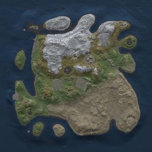 Thumbnail Rust Map: Procedural Map, Size: 3000, Seed: 199243073, 12 Monuments