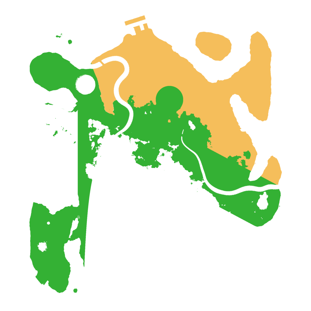 Biome Rust Map: Procedural Map, Size: 3000, Seed: 13999