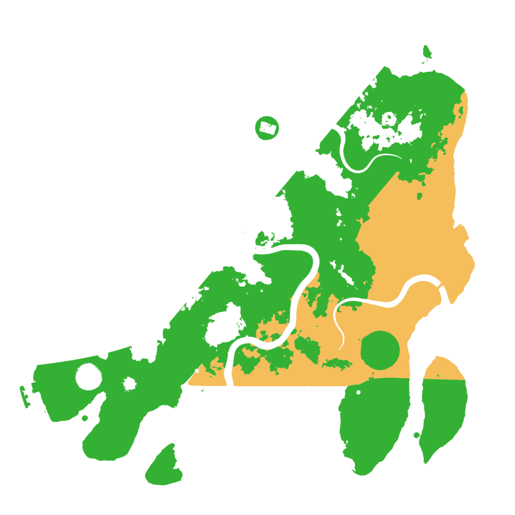 Biome Rust Map: Procedural Map, Size: 3500, Seed: 1641188353
