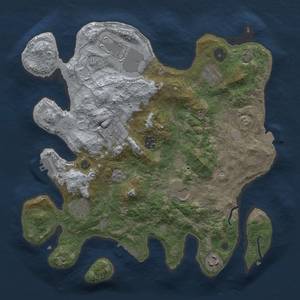 Thumbnail Rust Map: Procedural Map, Size: 3500, Seed: 1641188353, 16 Monuments