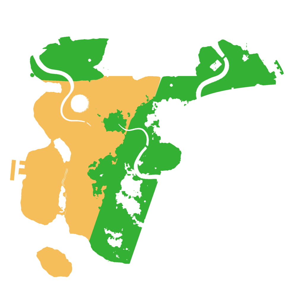 Biome Rust Map: Procedural Map, Size: 3000, Seed: 627446661