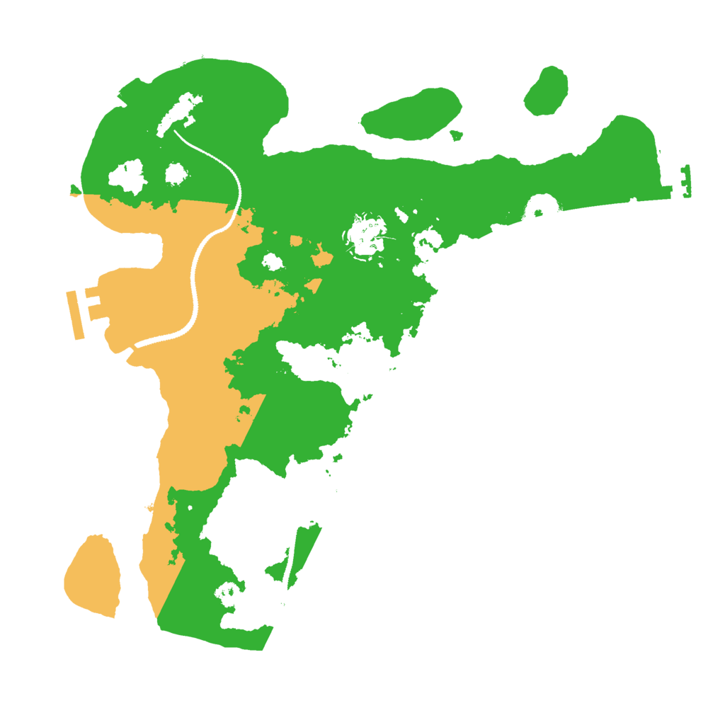 Biome Rust Map: Procedural Map, Size: 3000, Seed: 32181