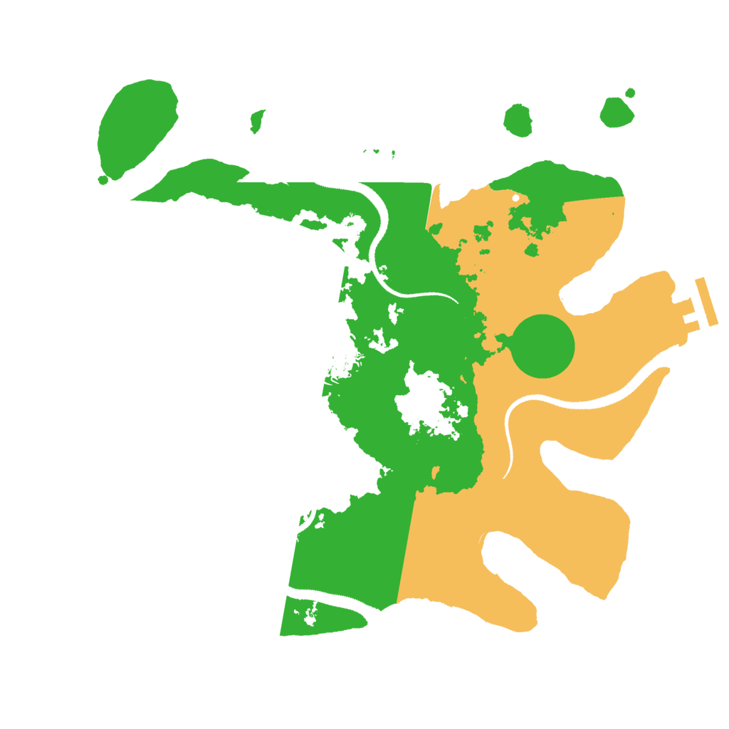 Biome Rust Map: Procedural Map, Size: 3000, Seed: 8024391