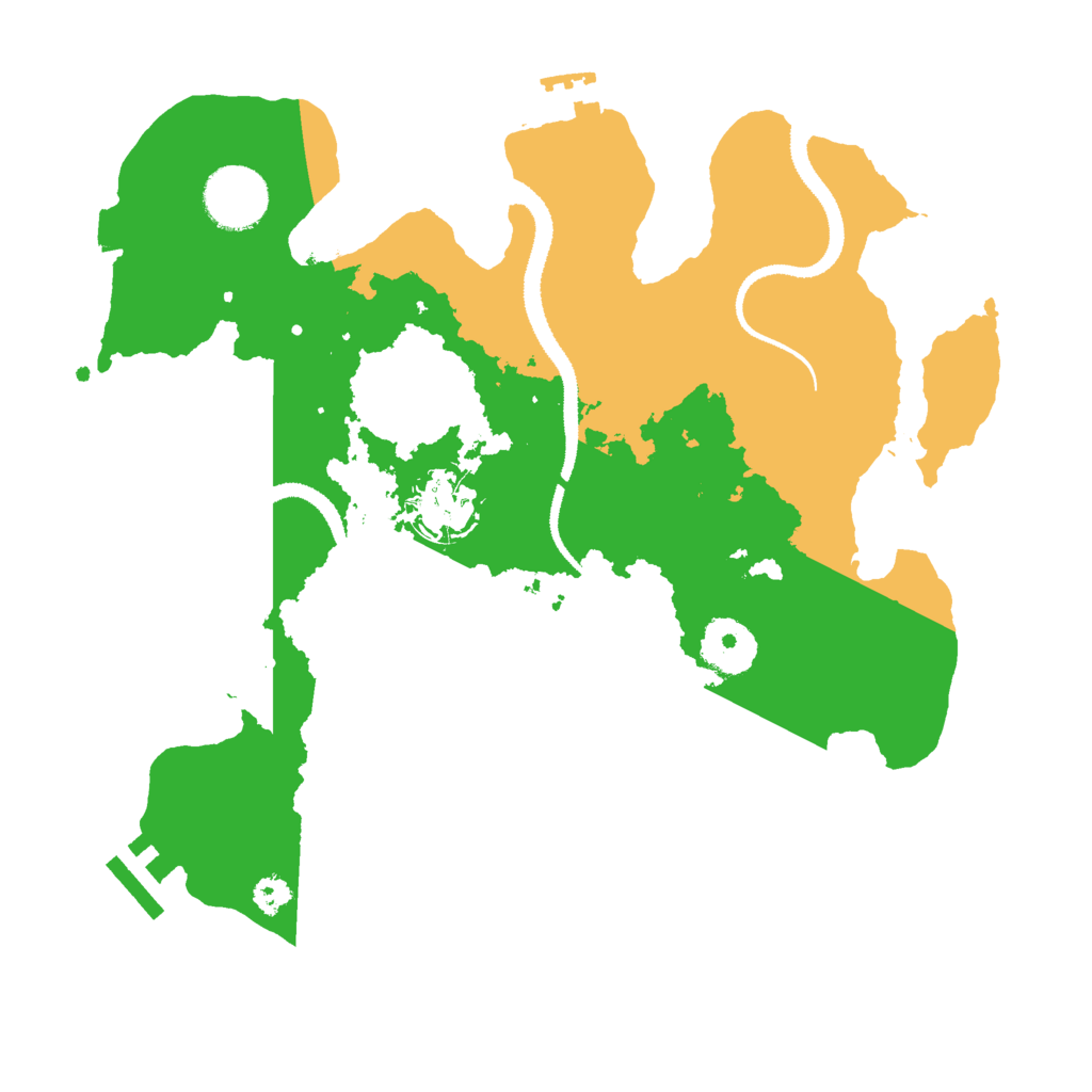 Biome Rust Map: Procedural Map, Size: 3000, Seed: 886852363