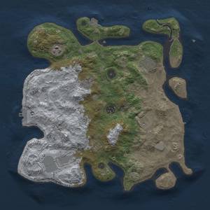 Thumbnail Rust Map: Procedural Map, Size: 3500, Seed: 1052741901, 15 Monuments