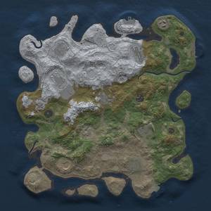 Thumbnail Rust Map: Procedural Map, Size: 3800, Seed: 881851767, 18 Monuments