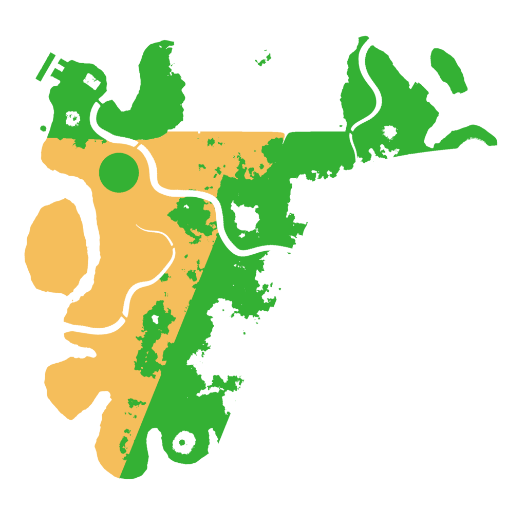 Biome Rust Map: Procedural Map, Size: 3500, Seed: 1372809863