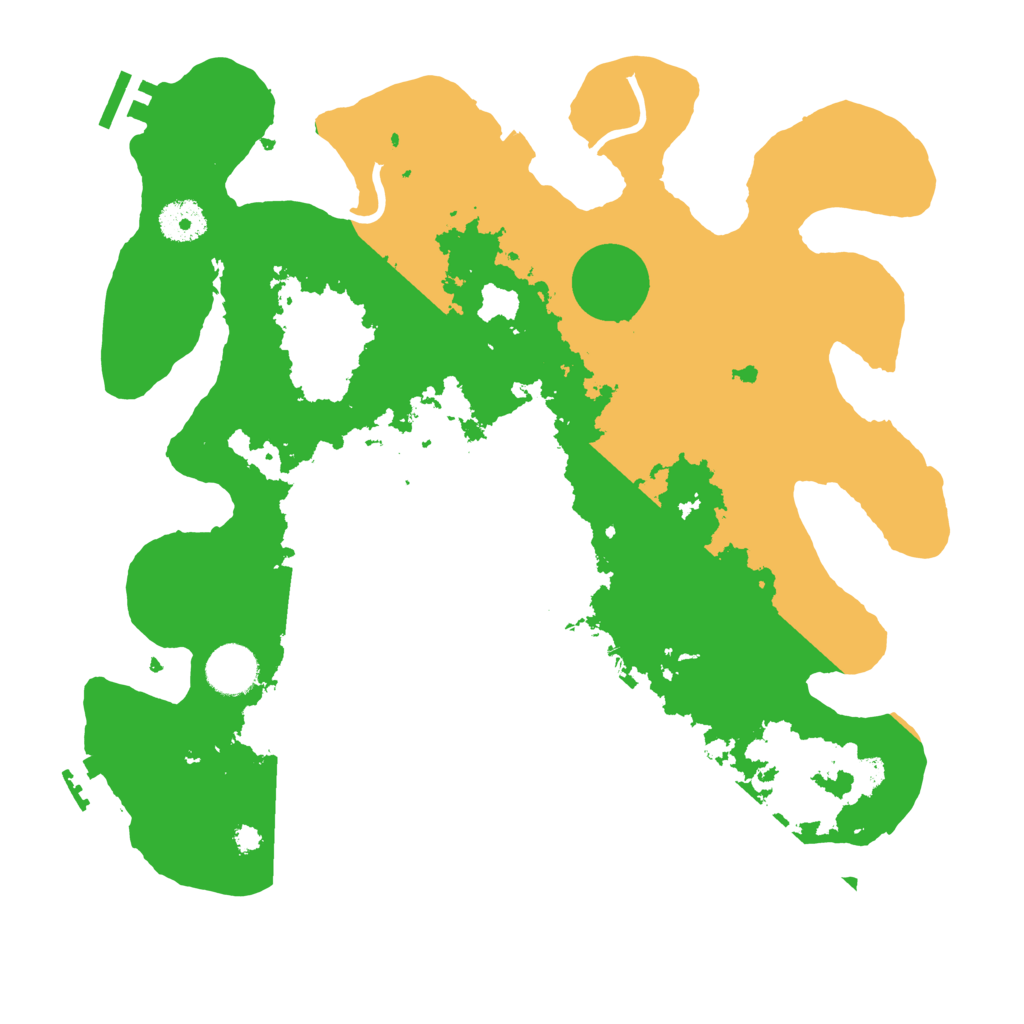 Biome Rust Map: Procedural Map, Size: 3500, Seed: 29842946