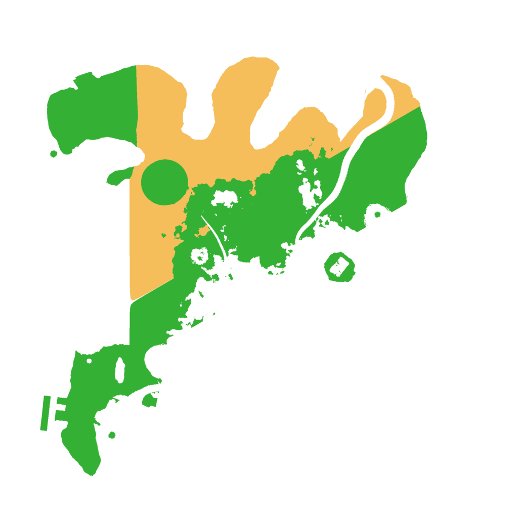 Biome Rust Map: Procedural Map, Size: 3000, Seed: 575213291