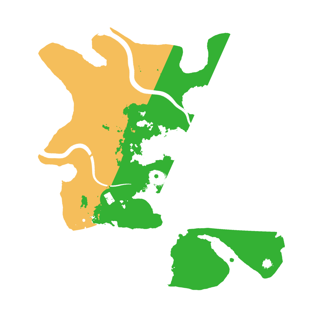 Biome Rust Map: Procedural Map, Size: 3000, Seed: 8729