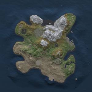 Thumbnail Rust Map: Procedural Map, Size: 2400, Seed: 1808437386, 7 Monuments
