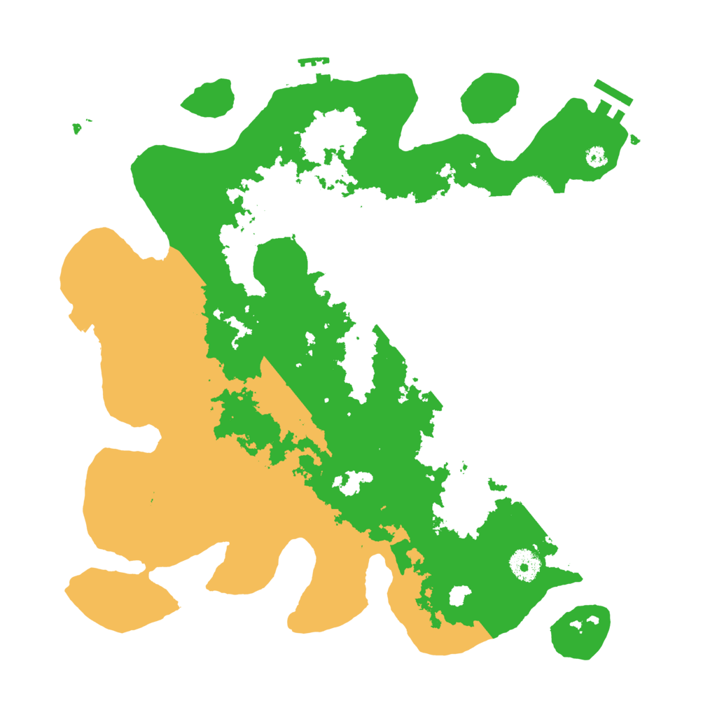 Biome Rust Map: Procedural Map, Size: 3500, Seed: 52000