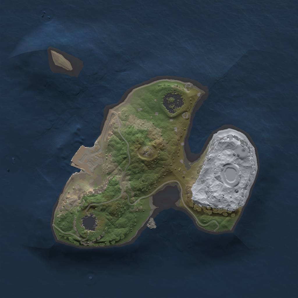 Rust Map: Procedural Map, Size: 1500, Seed: 123123, 3 Monuments