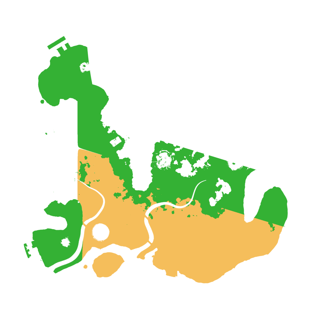 Biome Rust Map: Procedural Map, Size: 3185, Seed: 13825
