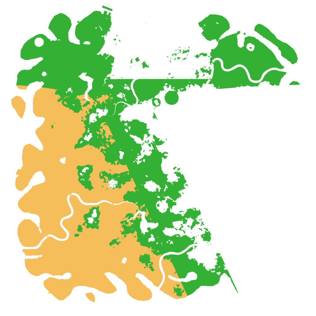 Biome Rust Map: Procedural Map, Size: 6000, Seed: 30297458
