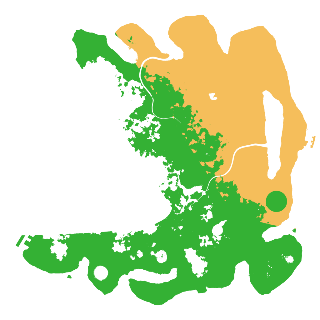 Biome Rust Map: Procedural Map, Size: 4000, Seed: 18764