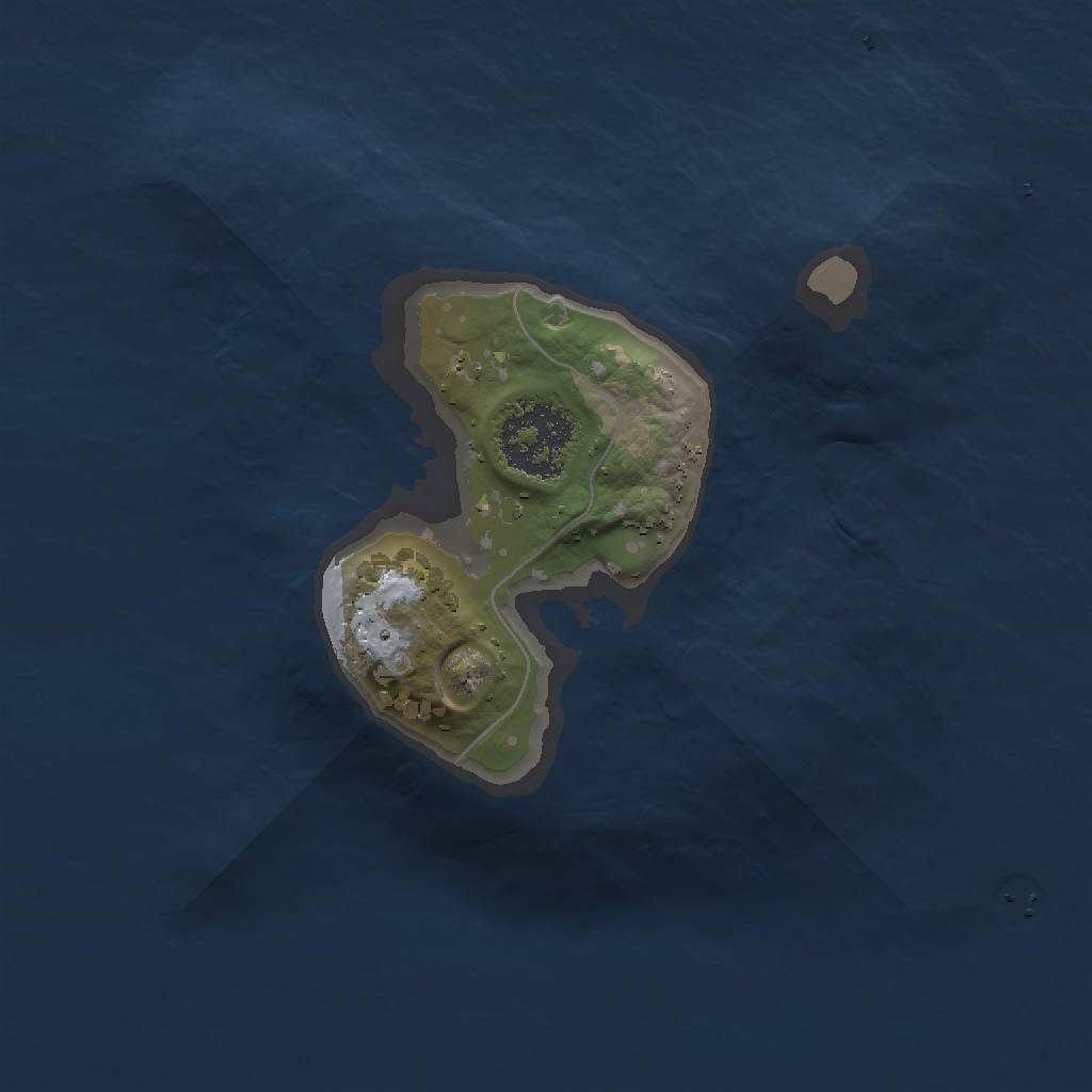 Rust Map: Procedural Map, Size: 1500, Seed: 1734240553, 3 Monuments