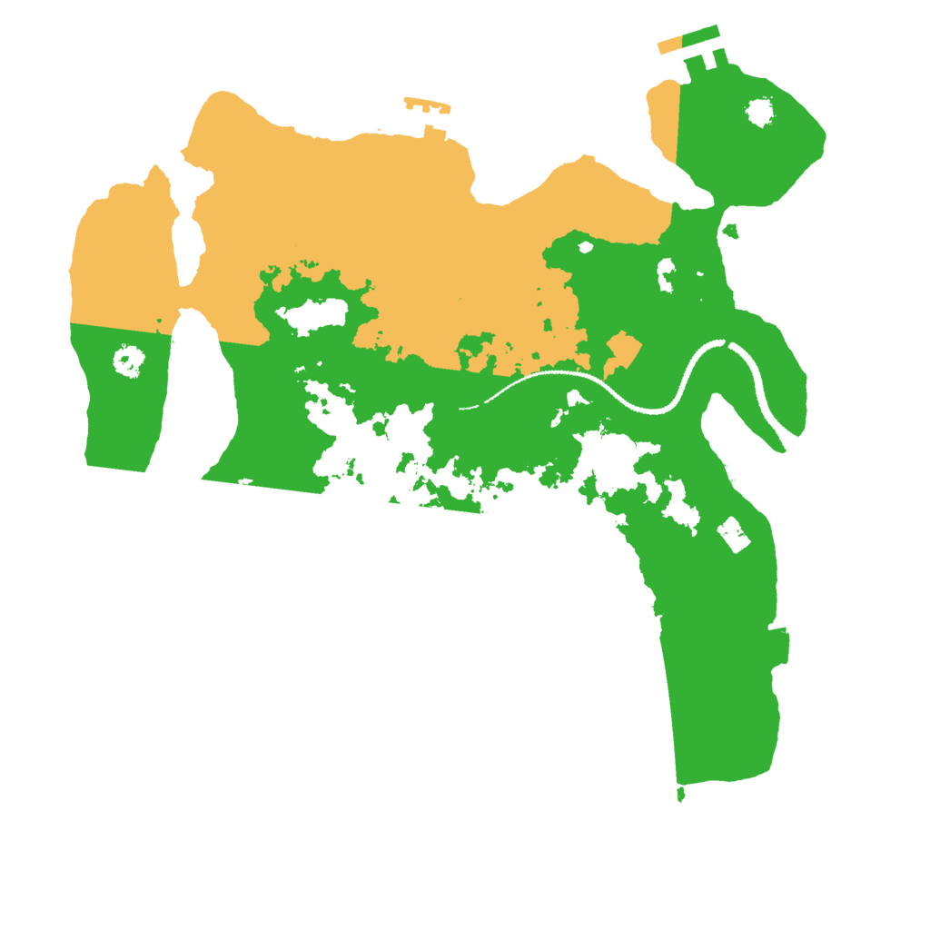 Biome Rust Map: Procedural Map, Size: 3000, Seed: 12591258