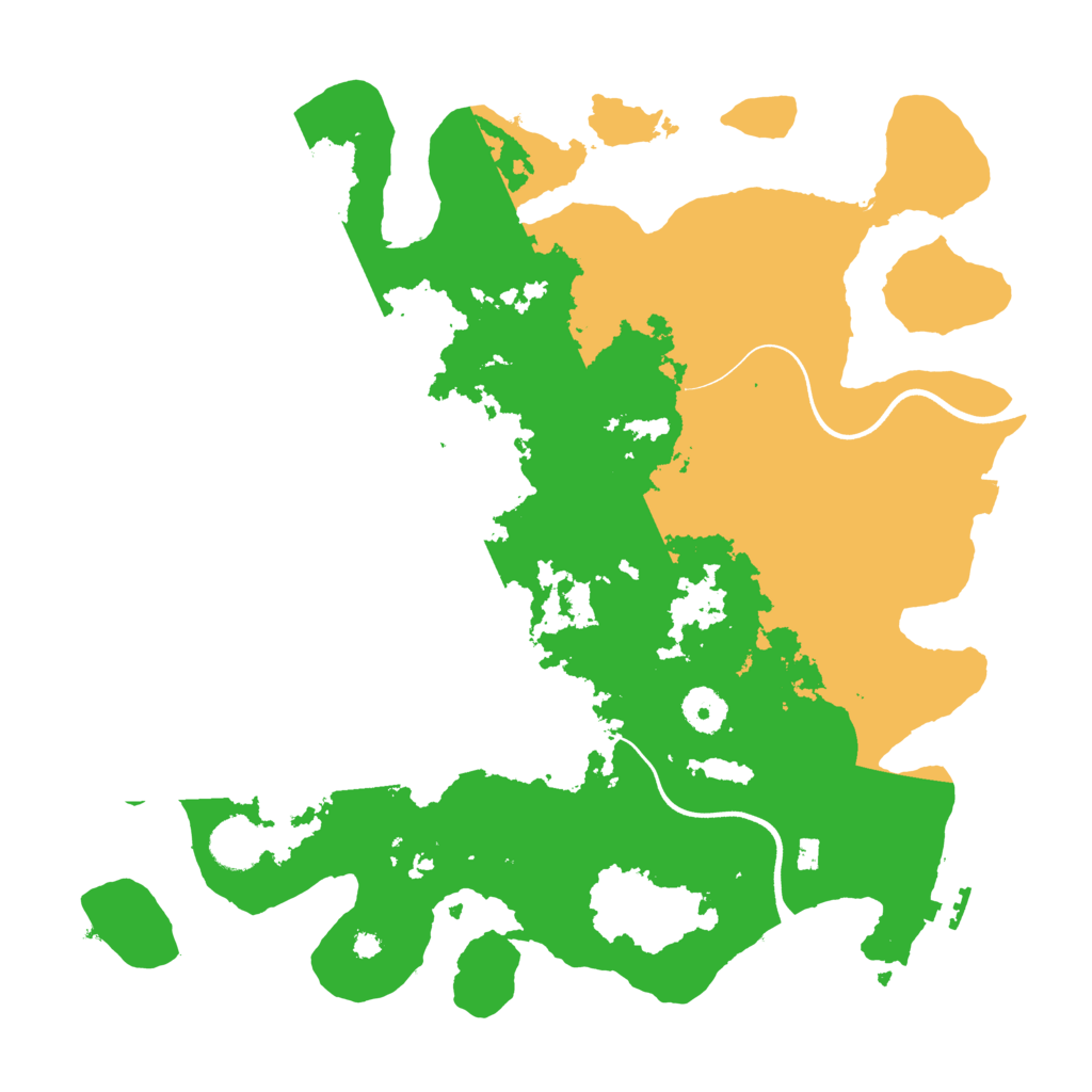 Biome Rust Map: Procedural Map, Size: 3700, Seed: 8752236