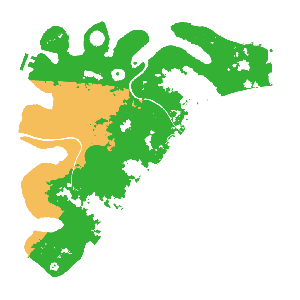 Biome Rust Map: Procedural Map, Size: 3500, Seed: 970664538