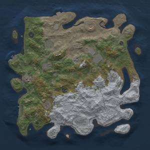 Thumbnail Rust Map: Procedural Map, Size: 4000, Seed: 4251984, 18 Monuments