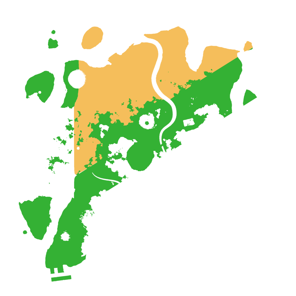 Biome Rust Map: Procedural Map, Size: 3000, Seed: 6548
