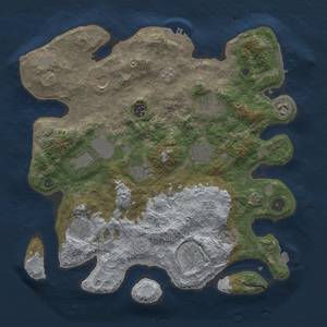 Thumbnail Rust Map: Procedural Map, Size: 3650, Seed: 1890941310, 18 Monuments